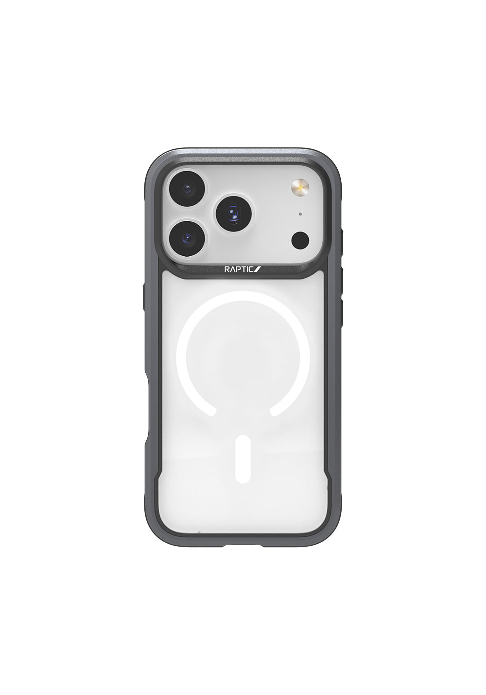 Apple iPhone 17 Pro Max Kılıf Manyetik Şarj Uyumlu Airbagli Raptic Shield Serisi Şeffaf Arka Yüzey Kapak