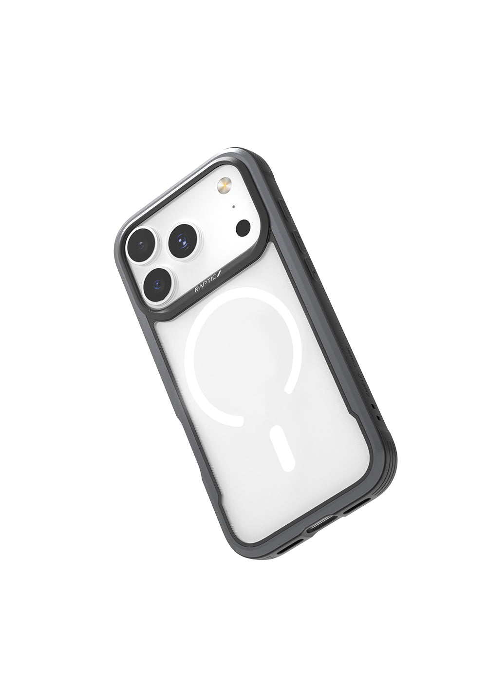 Apple iPhone 17 Pro Max Kılıf Manyetik Şarj Uyumlu Airbagli Raptic Shield Serisi Şeffaf Arka Yüzey Kapak