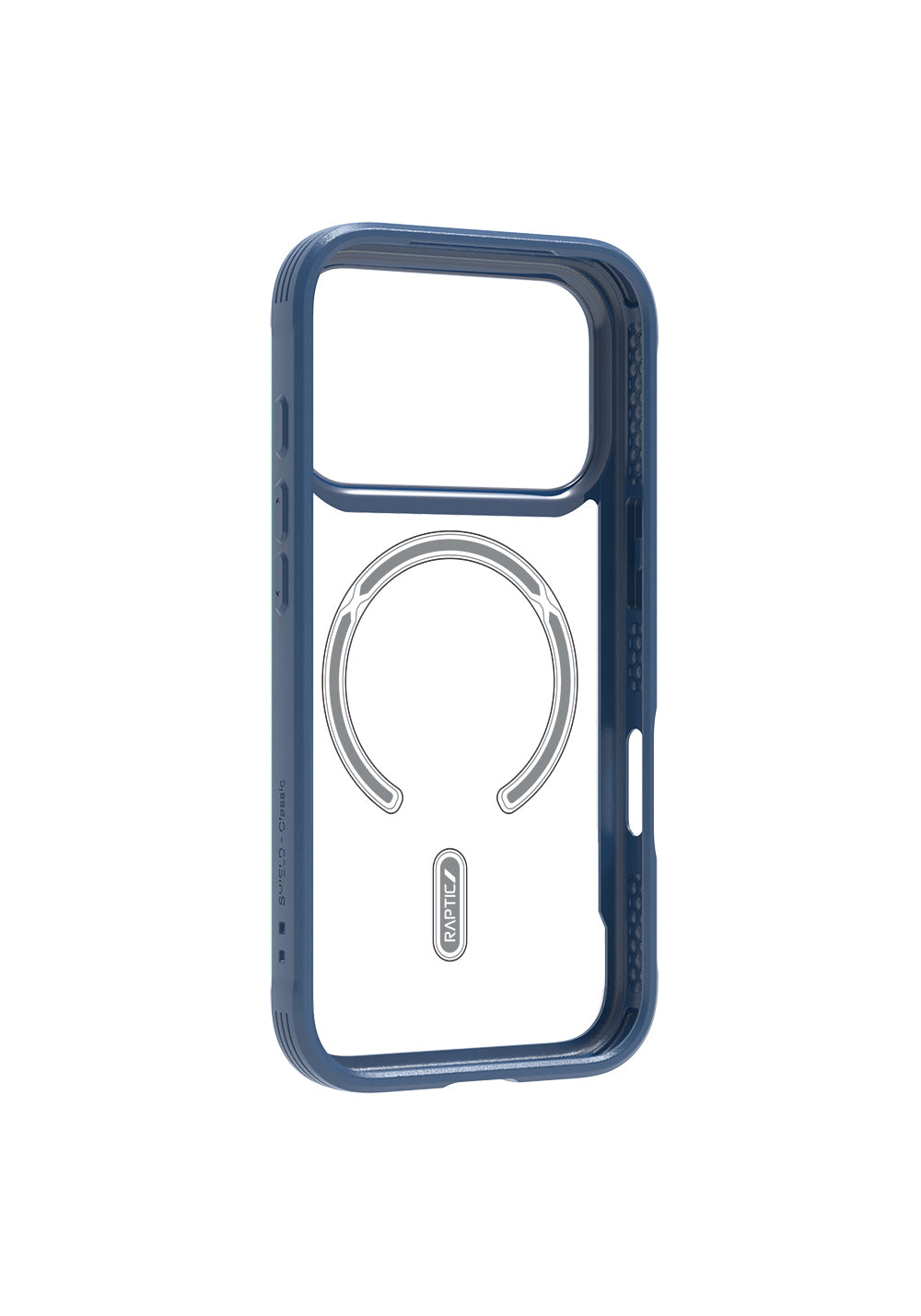 Apple iPhone 17 Pro Max Kılıf Manyetik Şarj Uyumlu Airbagli Raptic Shield Serisi Şeffaf Arka Yüzey Kapak