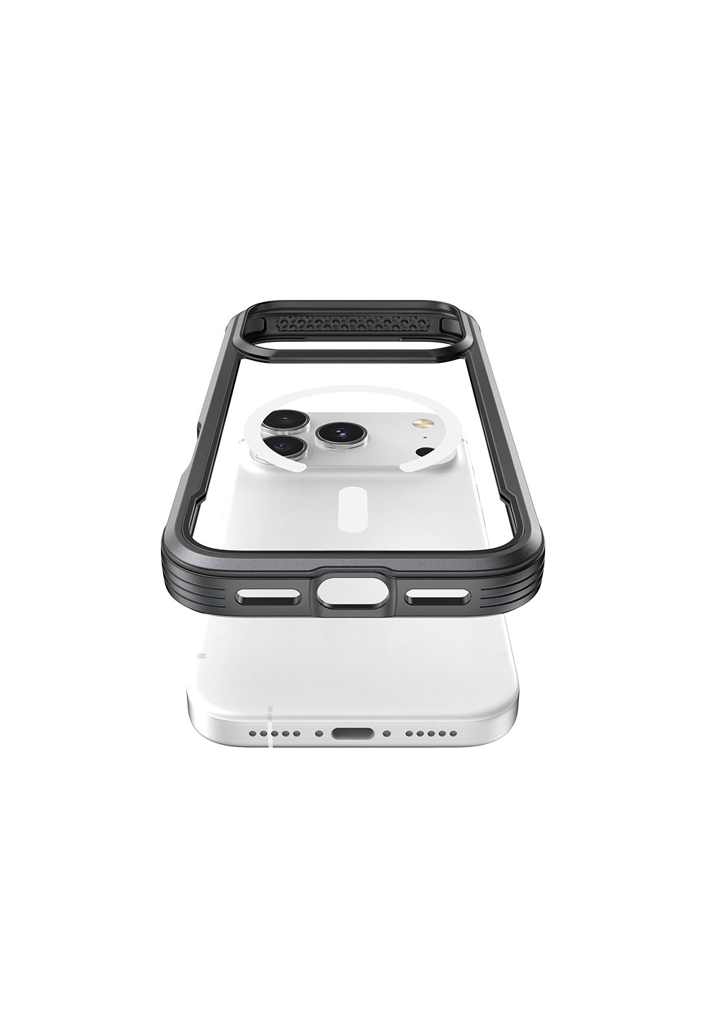 Apple iPhone 17 Pro Max Kılıf Manyetik Şarj Uyumlu Airbagli Raptic Shield Serisi Şeffaf Arka Yüzey Kapak