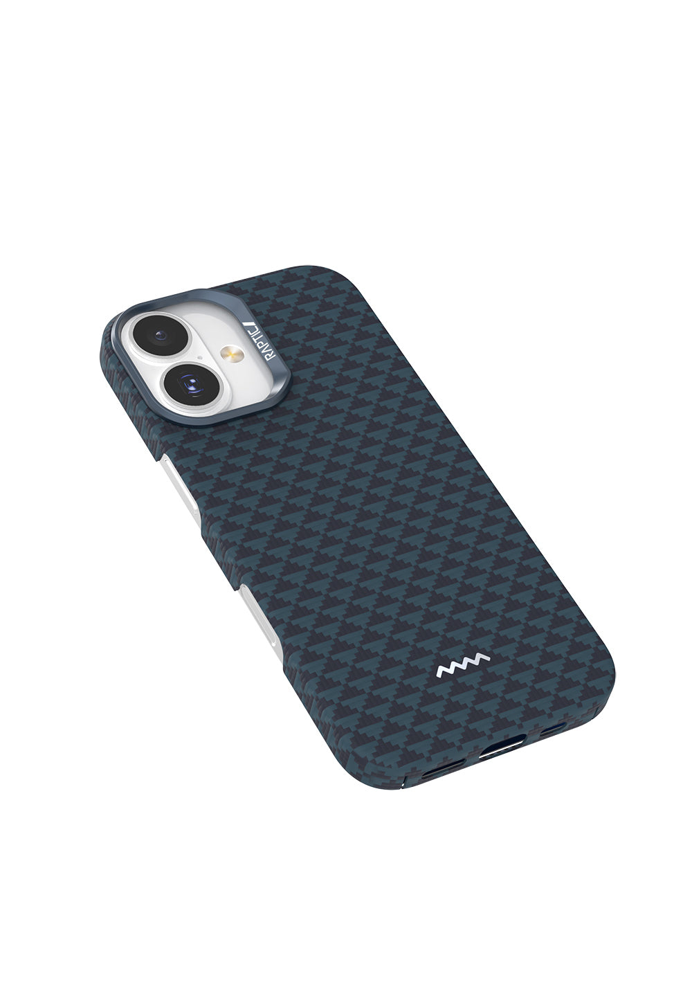 Apple iPhone 17 Kılıf Manyetik Şarj Uyumlu Raptic Aramid Skin Origin Serisi Karbon Kapak