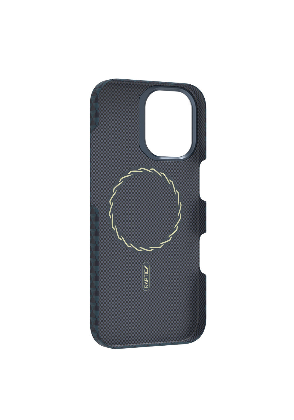 Apple iPhone 17 Kılıf Manyetik Şarj Uyumlu Raptic Aramid Skin Origin Serisi Karbon Kapak