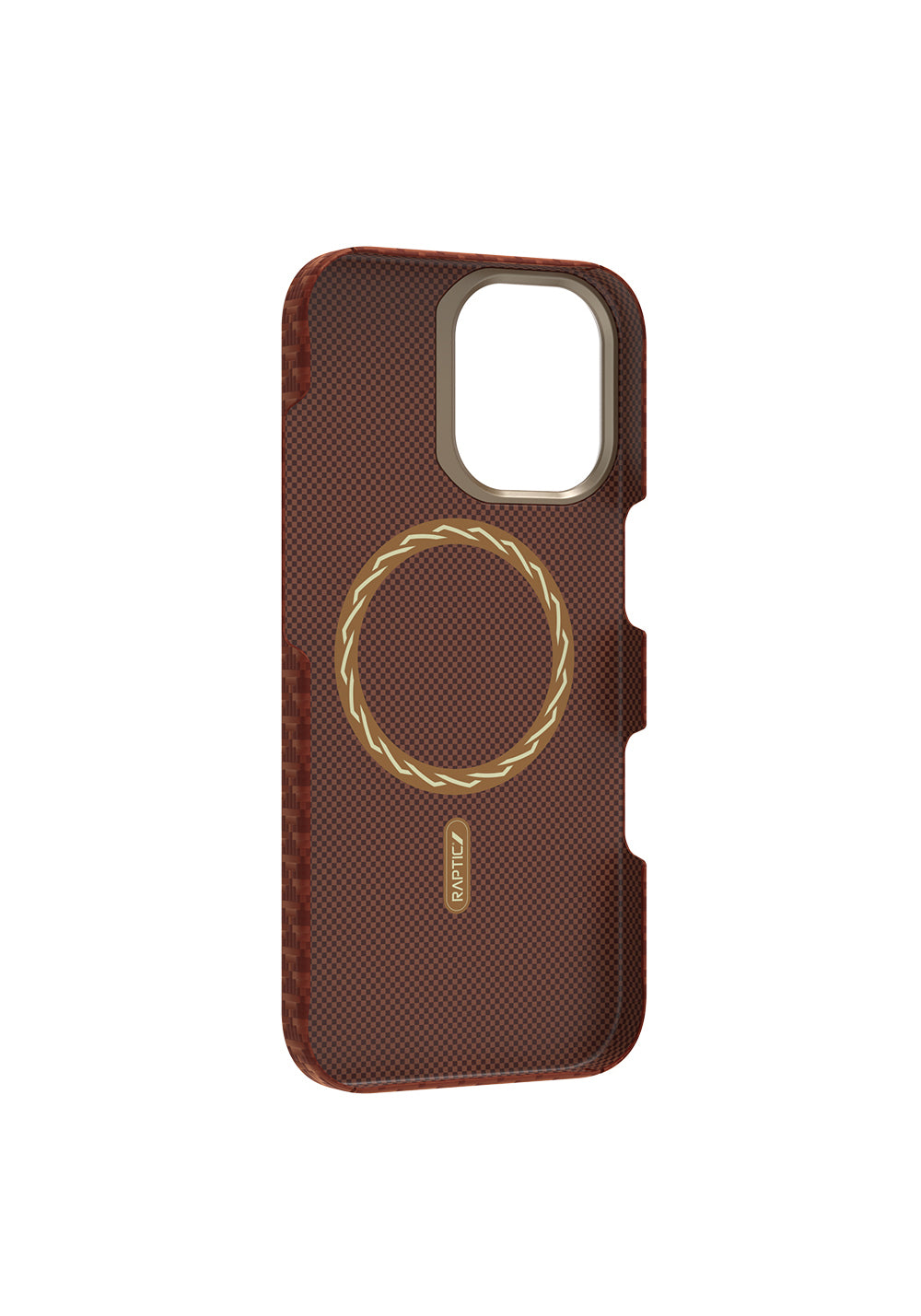 Apple iPhone 17 Kılıf Manyetik Şarj Uyumlu Raptic Aramid Skin Origin Serisi Karbon Kapak