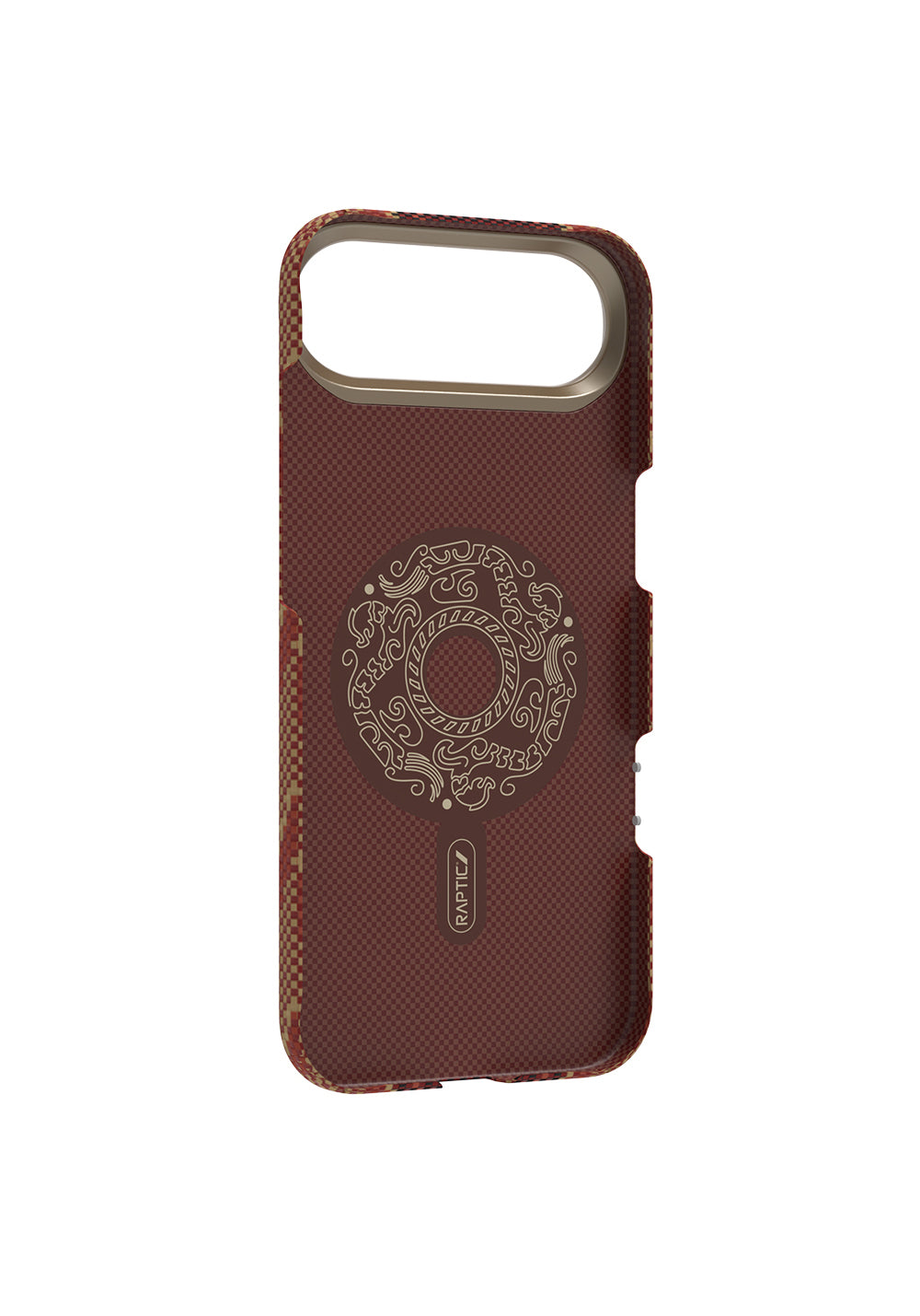 Apple iPhone 17 Air Kılıf Manyetik Şarj Uyumlu Raptic Aramid Skin Bionic Serisi Karbon Kapak