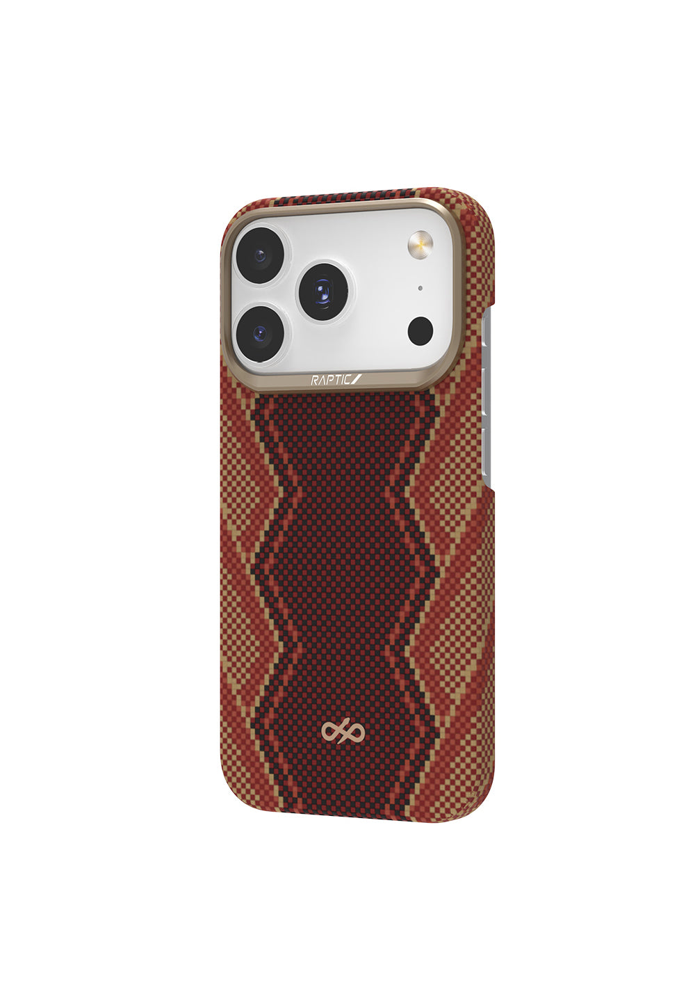 Apple iPhone 17 Pro Kılıf Manyetik Şarj Uyumlu Raptic Aramid Skin Bionic Serisi Karbon Kapak