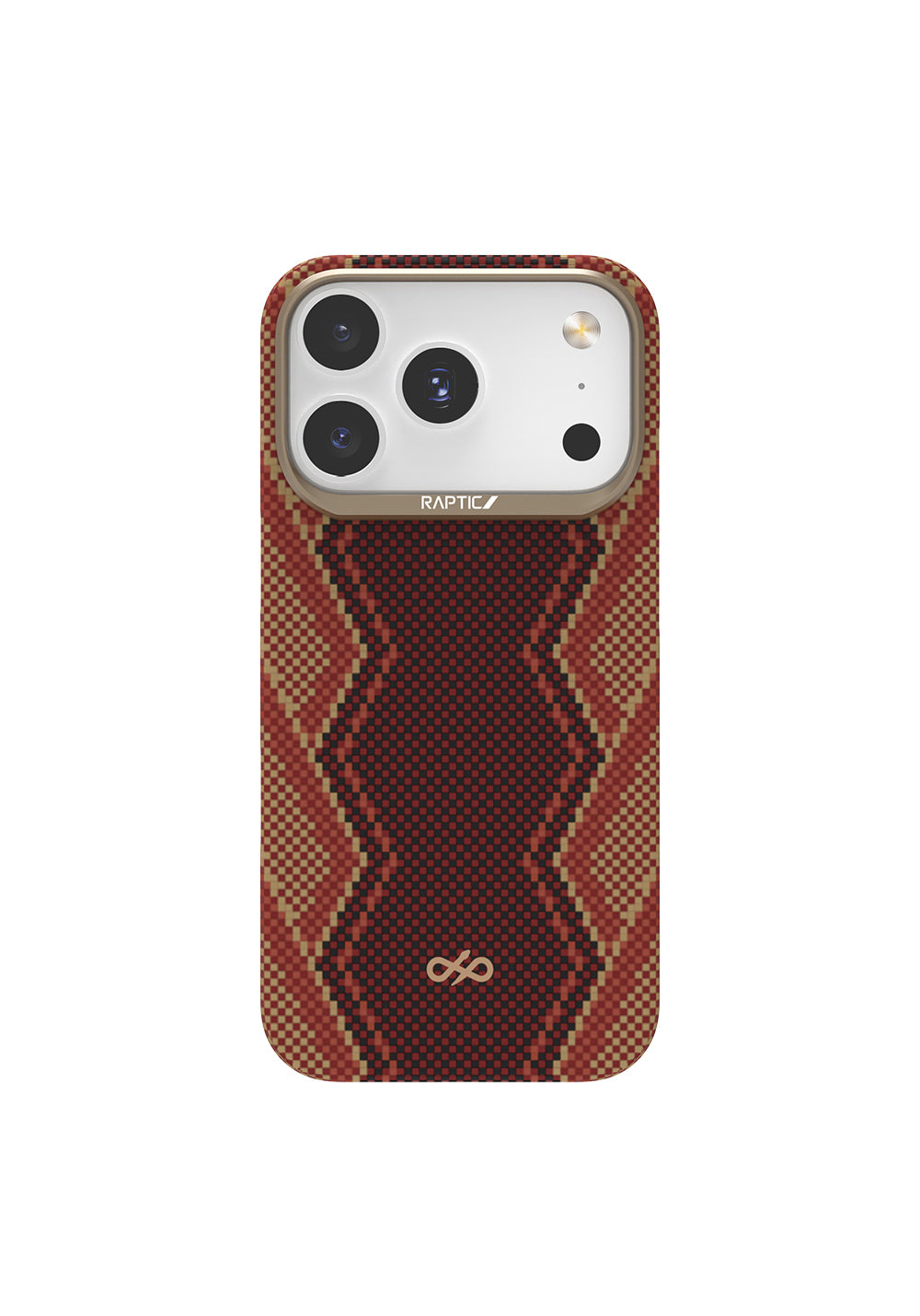 Apple iPhone 17 Pro Max Kılıf Manyetik Şarj Uyumlu Raptic Aramid Skin Bionic Serisi Karbon Kapak