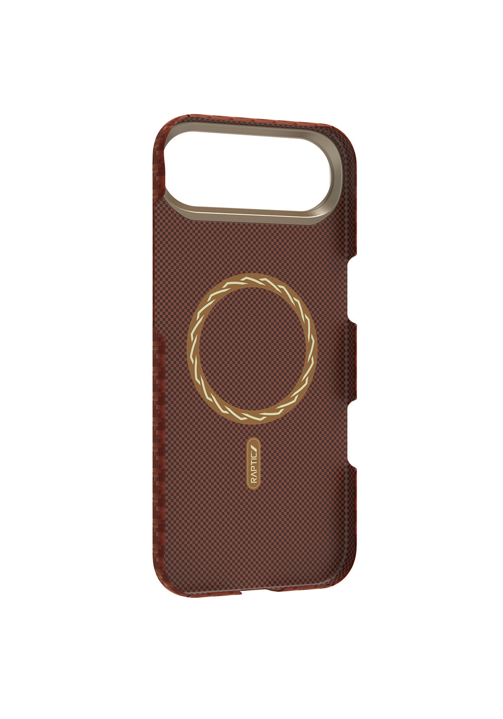 Apple iPhone 17 Air Kılıf Manyetik Şarj Uyumlu Raptic Aramid Skin Origin Serisi Karbon Kapak