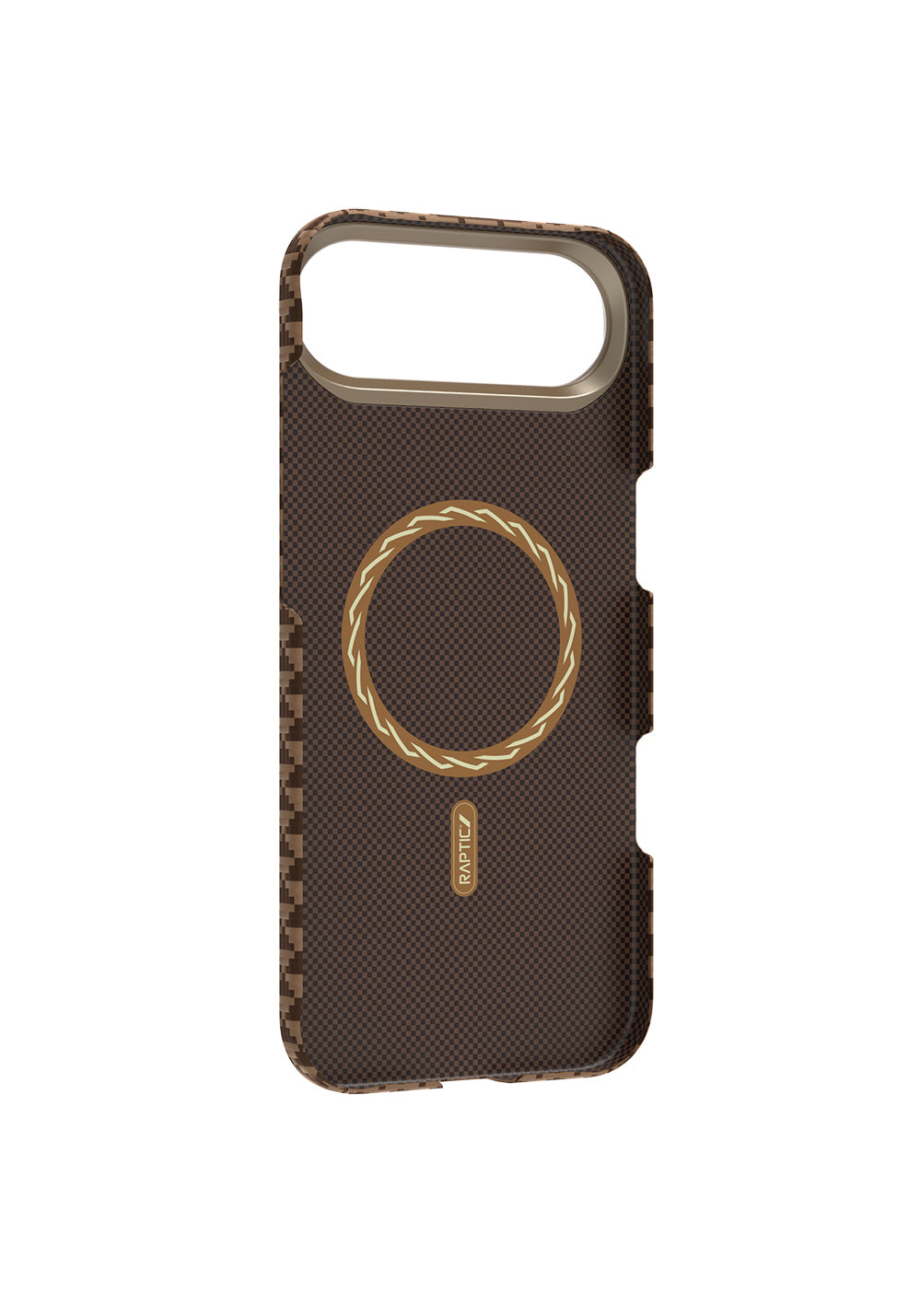 Apple iPhone 17 Air Kılıf Manyetik Şarj Uyumlu Raptic Aramid Skin Origin Serisi Karbon Kapak