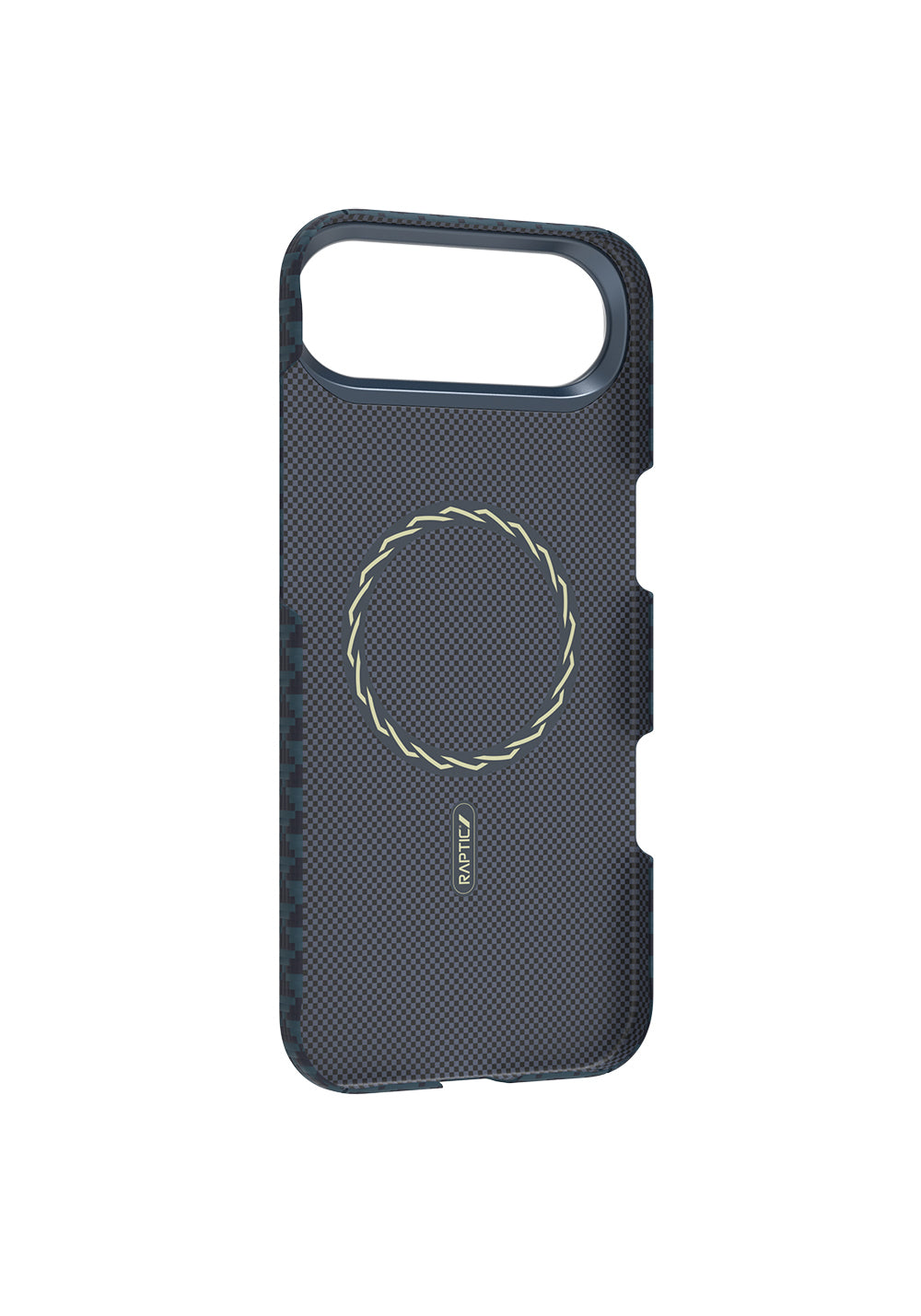 Apple iPhone 17 Air Kılıf Manyetik Şarj Uyumlu Raptic Aramid Skin Origin Serisi Karbon Kapak