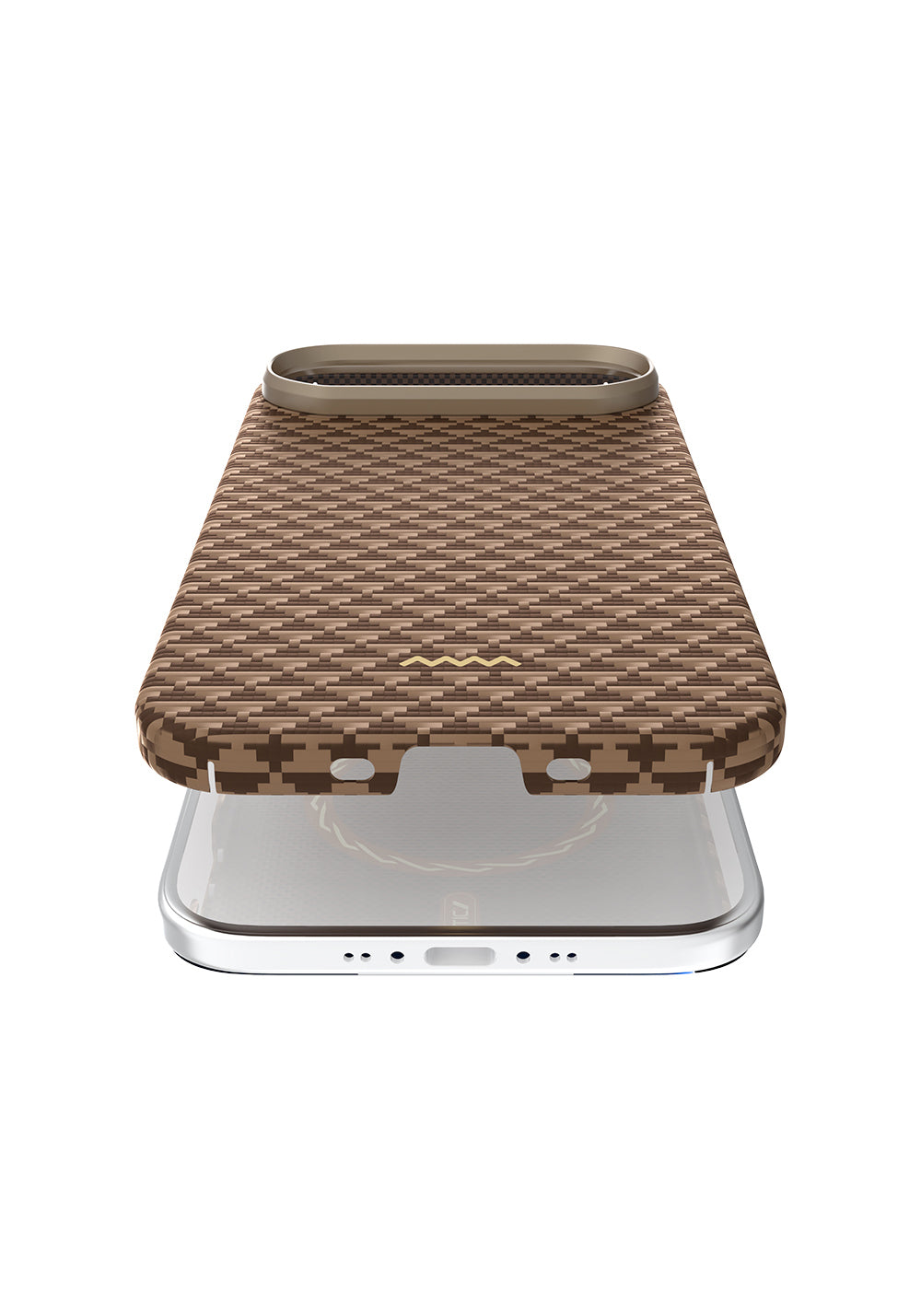 Apple iPhone 17 Air Kılıf Manyetik Şarj Uyumlu Raptic Aramid Skin Origin Serisi Karbon Kapak