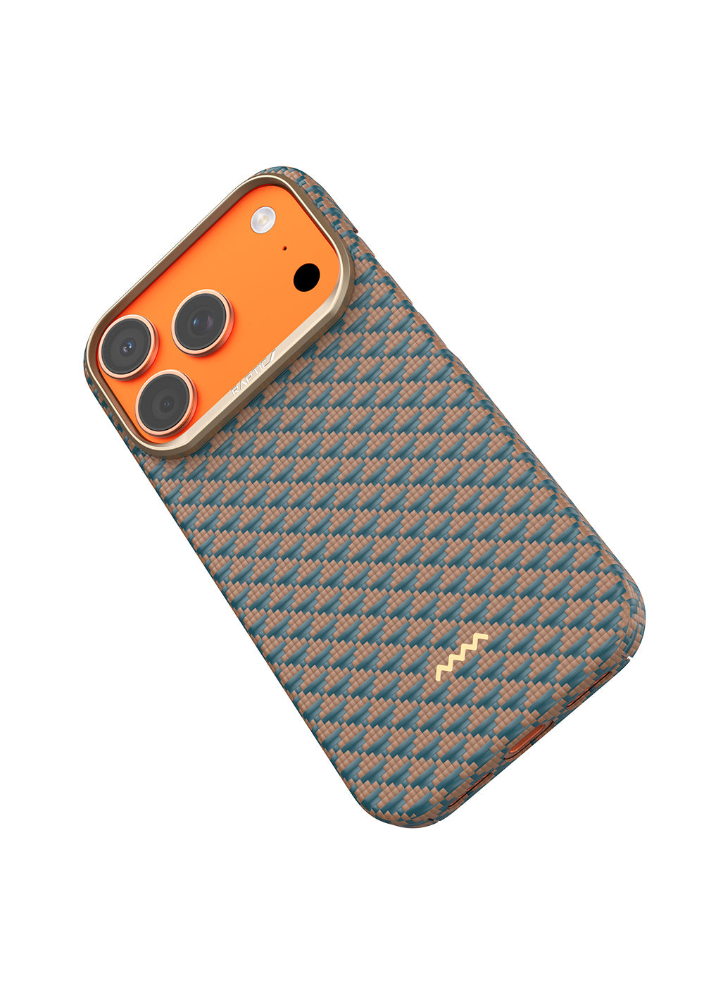 Apple iPhone 17 Pro Kılıf Manyetik Şarj Uyumlu Raptic Aramid Skin Origin Serisi Karbon Kapak