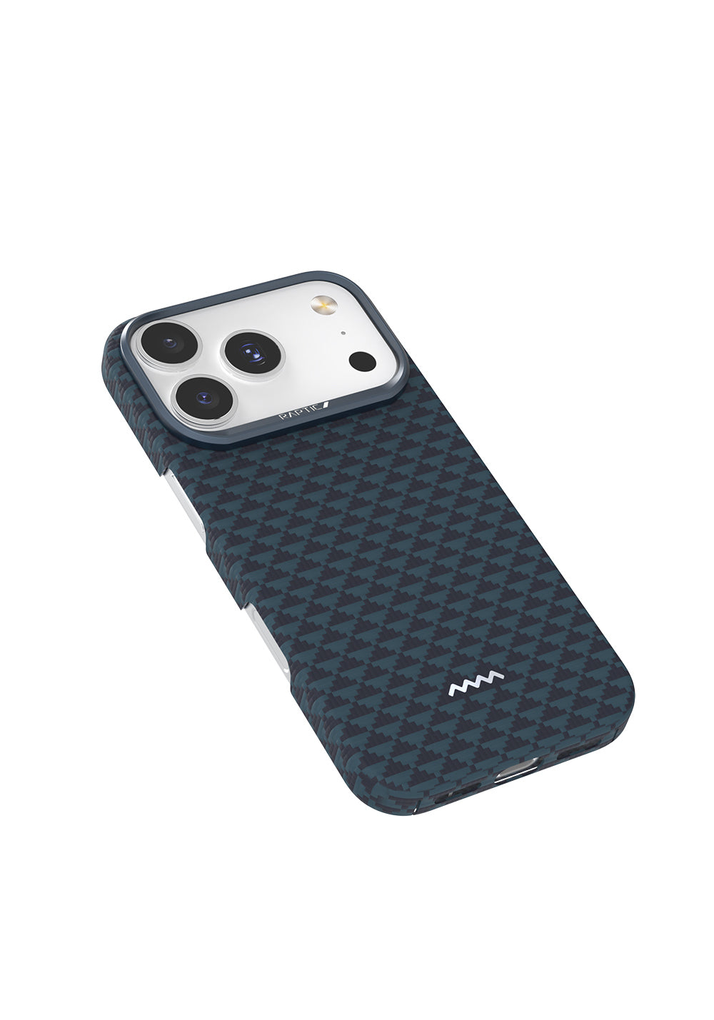 Apple iPhone 17 Pro Max Kılıf Manyetik Şarj Uyumlu Raptic Aramid Skin Origin Serisi Karbon Kapak