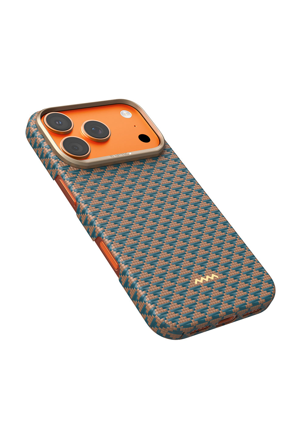 Apple iPhone 17 Pro Max Kılıf Manyetik Şarj Uyumlu Raptic Aramid Skin Origin Serisi Karbon Kapak