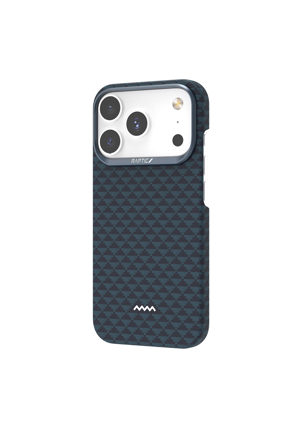 Apple iPhone 17 Pro Max Kılıf Manyetik Şarj Uyumlu Raptic Aramid Skin Origin Serisi Karbon Kapak