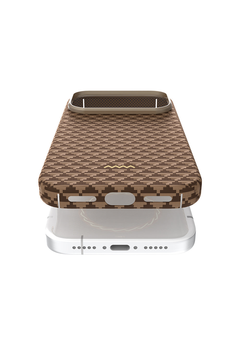 Apple iPhone 17 Pro Max Kılıf Manyetik Şarj Uyumlu Raptic Aramid Skin Origin Serisi Karbon Kapak