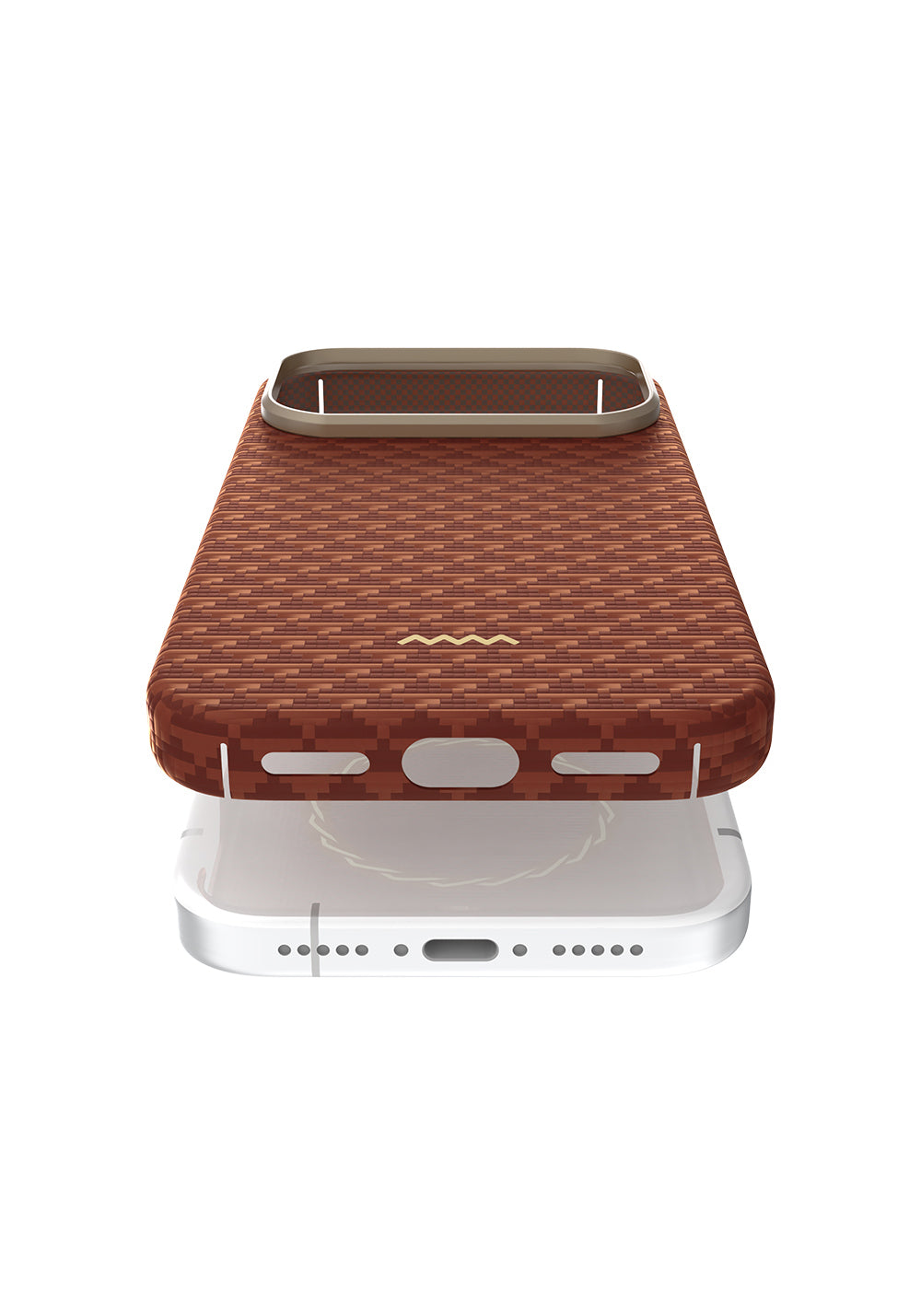 Apple iPhone 17 Pro Max Kılıf Manyetik Şarj Uyumlu Raptic Aramid Skin Origin Serisi Karbon Kapak
