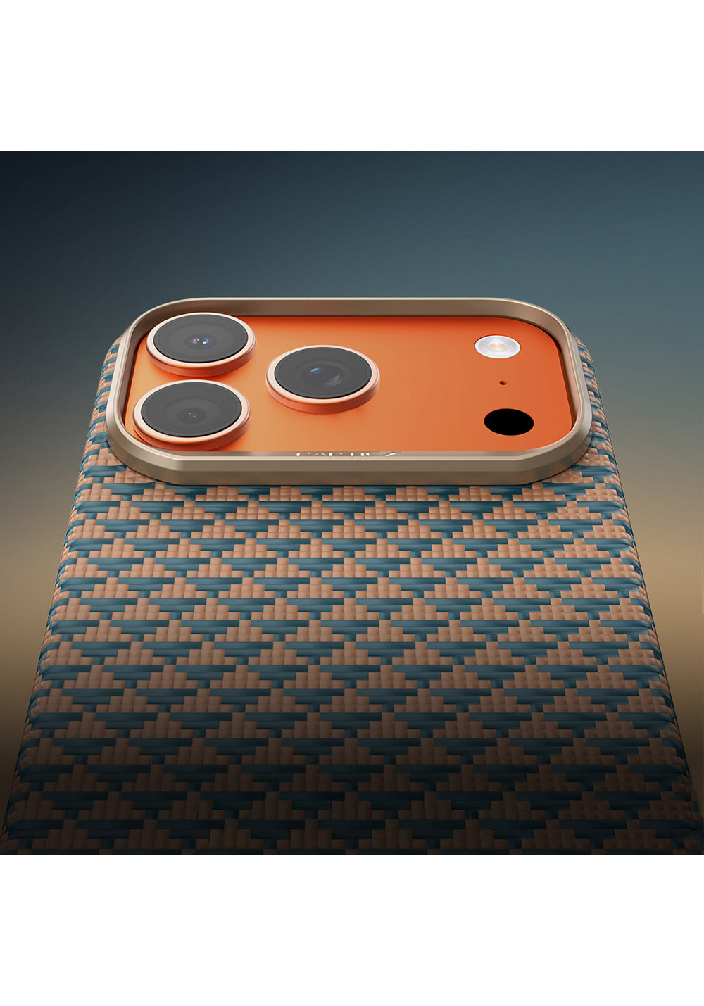 Apple iPhone 17 Pro Max Kılıf Manyetik Şarj Uyumlu Raptic Aramid Skin Origin Serisi Karbon Kapak