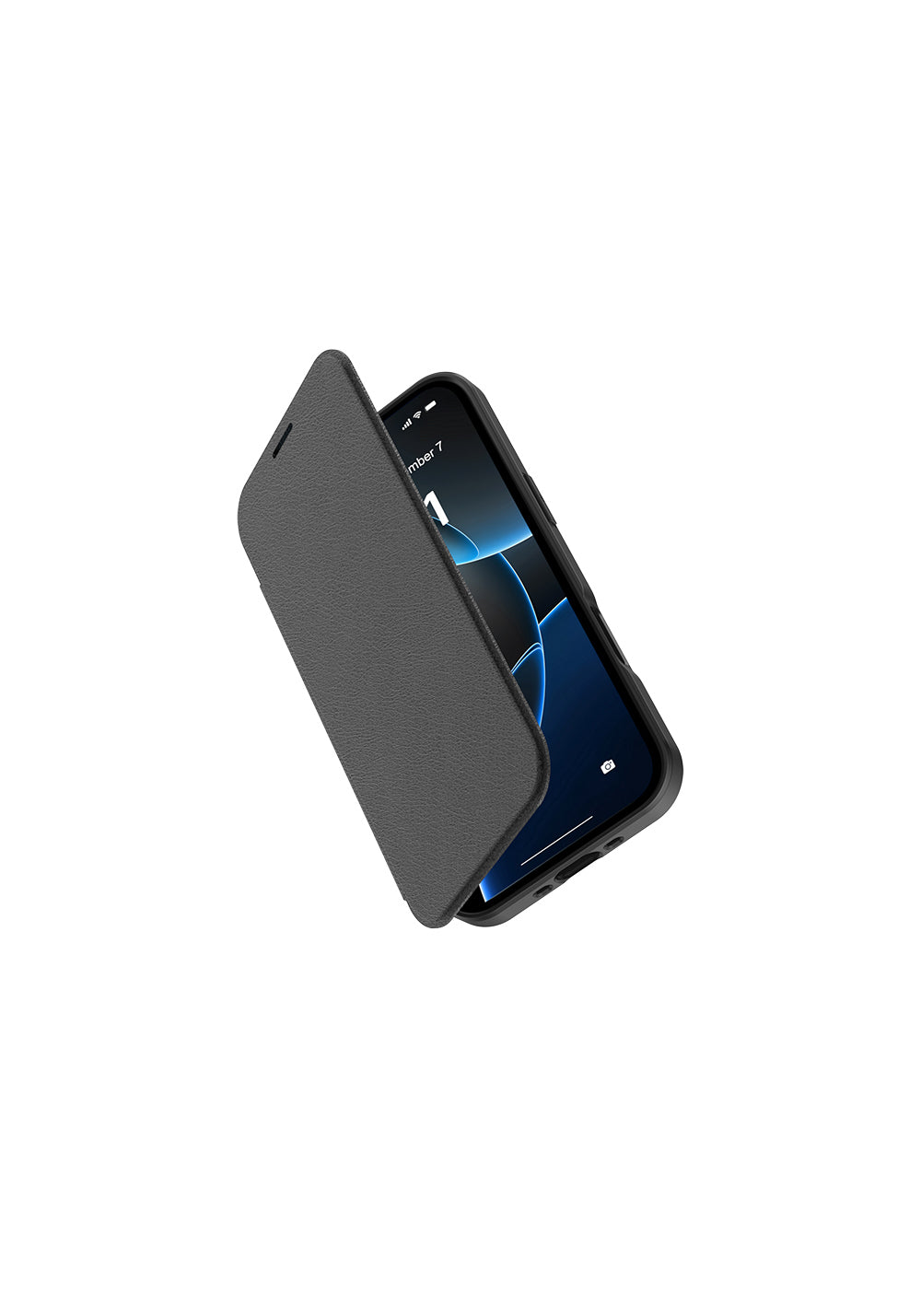 Apple iPhone 17 Air Kılıf M-Safe Şarj Özellikli Raptic Air Folio Şeffaf Kartlıklı Kapaklı Kılıf