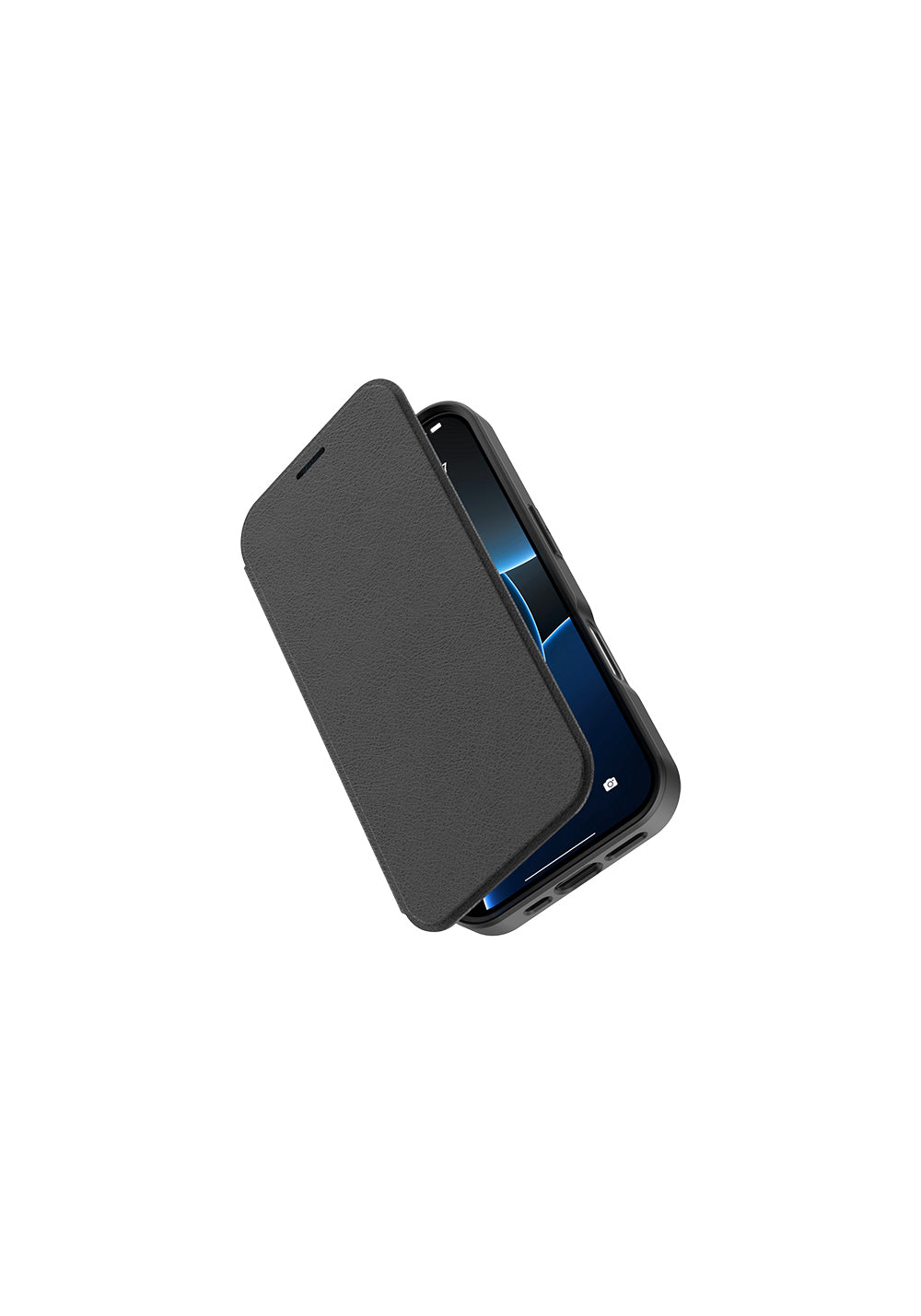 Apple iPhone 17 Pro Max Kılıf M-Safe Şarj Özellikli Raptic Air Folio Şeffaf Kartlıklı Kapaklı Kılıf