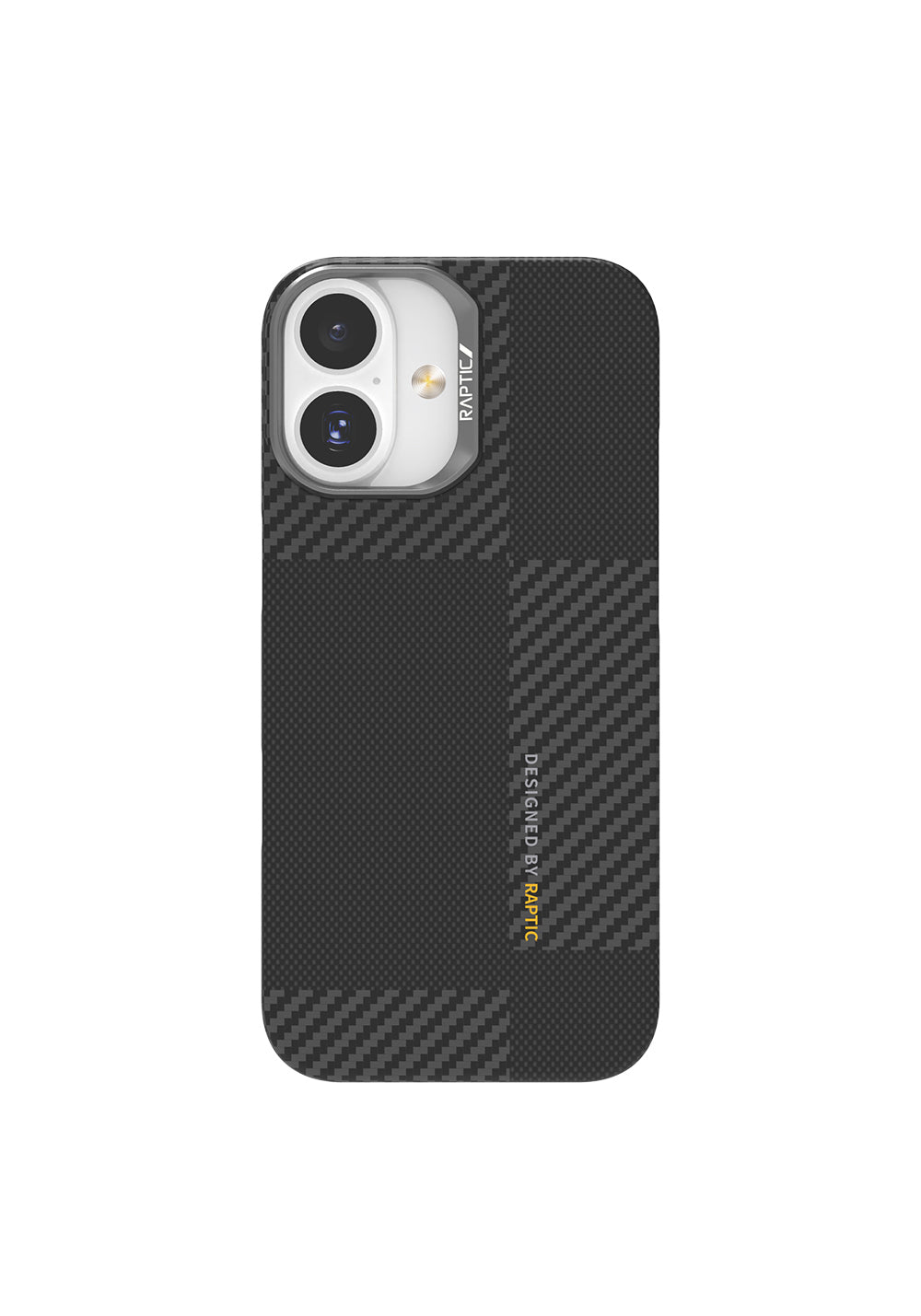 Apple iPhone 17 Kılıf Manyetik Şarj Uyumlu 600D Metal Kamera Çerçeveli Raptic Aramid Karbon Fiber Geotik Serisi Kapak