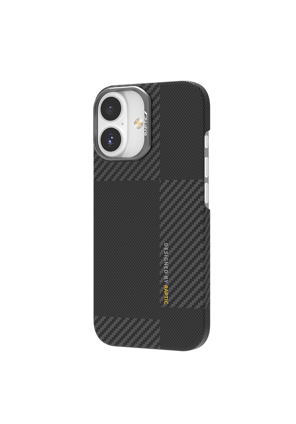 Apple iPhone 17 Kılıf Manyetik Şarj Uyumlu 600D Metal Kamera Çerçeveli Raptic Aramid Karbon Fiber Geotik Serisi Kapak