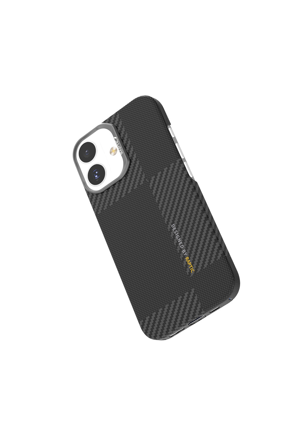 Apple iPhone 17 Kılıf Manyetik Şarj Uyumlu 600D Metal Kamera Çerçeveli Raptic Aramid Karbon Fiber Geotik Serisi Kapak