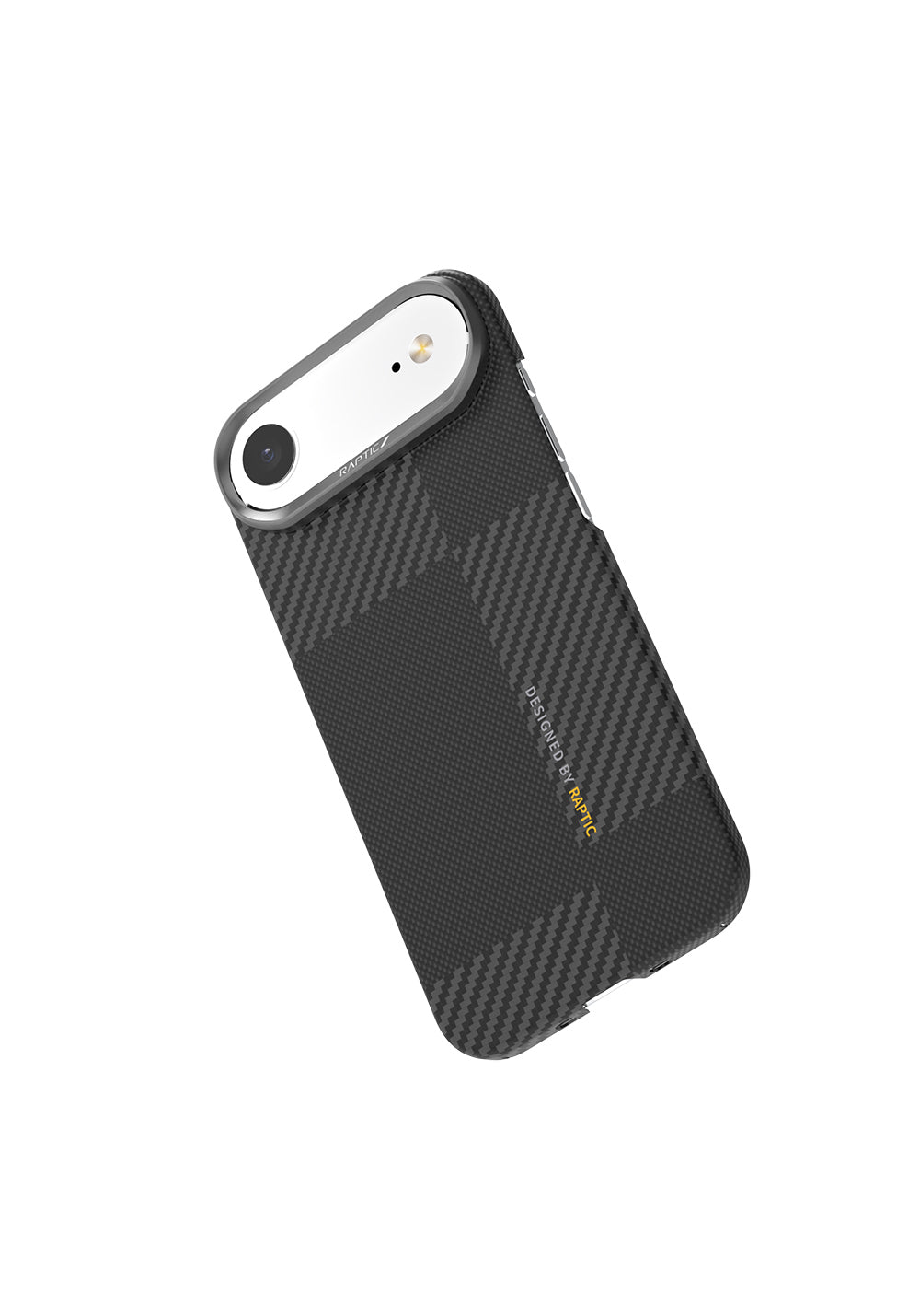 Apple iPhone 17 Air Kılıf Manyetik Şarj Uyumlu 600D Metal Kamera Çerçeveli Raptic Aramid Karbon Fiber Geotik Serisi Kapak