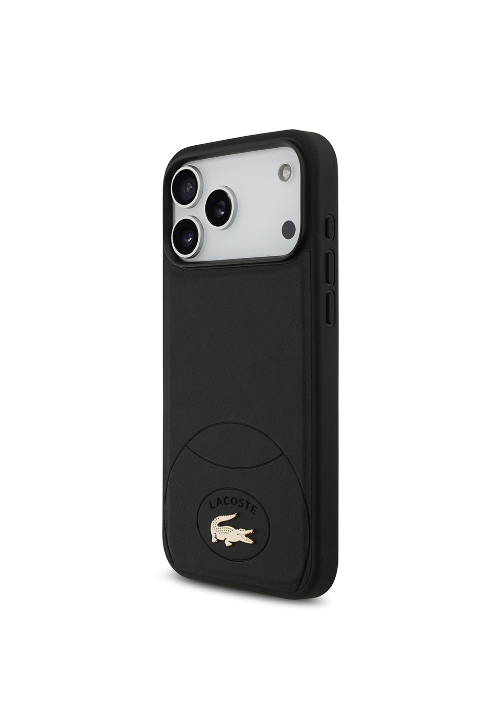 Apple iPhone 17 Pro Max Kılıf Lacoste Orijinal Lisanslı Manyetik Şarj Uyumlu PU Deri Tasarımlı Metal Logolu Kapak