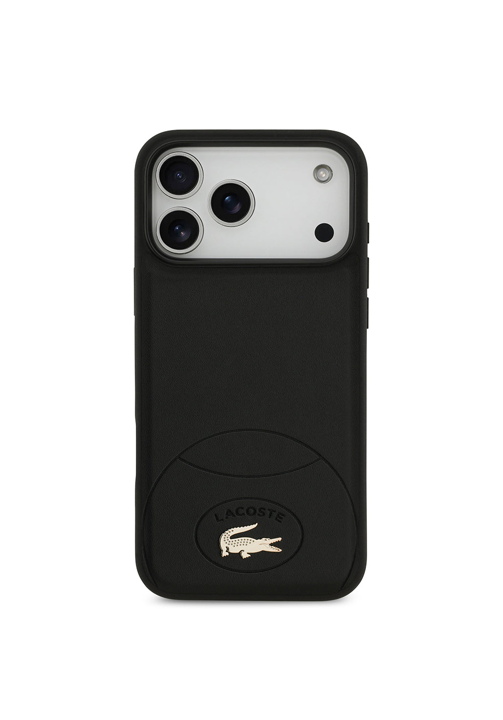 Apple iPhone 17 Pro Max Kılıf Lacoste Orijinal Lisanslı Manyetik Şarj Uyumlu PU Deri Tasarımlı Metal Logolu Kapak