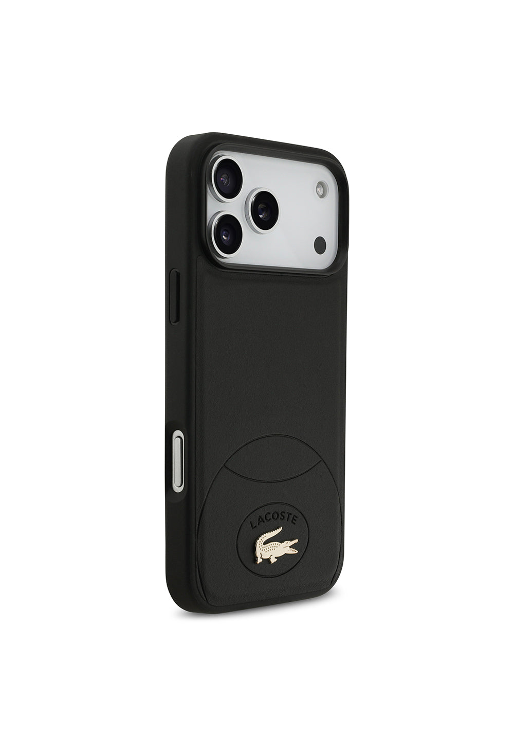 Apple iPhone 17 Pro Max Kılıf Lacoste Orijinal Lisanslı Manyetik Şarj Uyumlu PU Deri Tasarımlı Metal Logolu Kapak