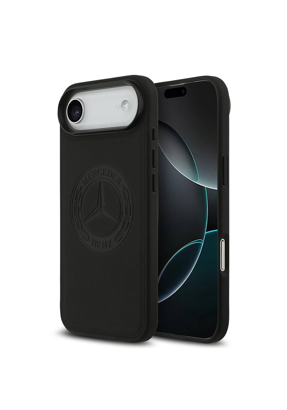 Apple iPhone 17 Air Kılıf Mercedes Benz Orijinal Lisanslı Manyetik Şarj Uyumlu Hakiki Deri Nostaljik Yıldız Dizayn Kapak