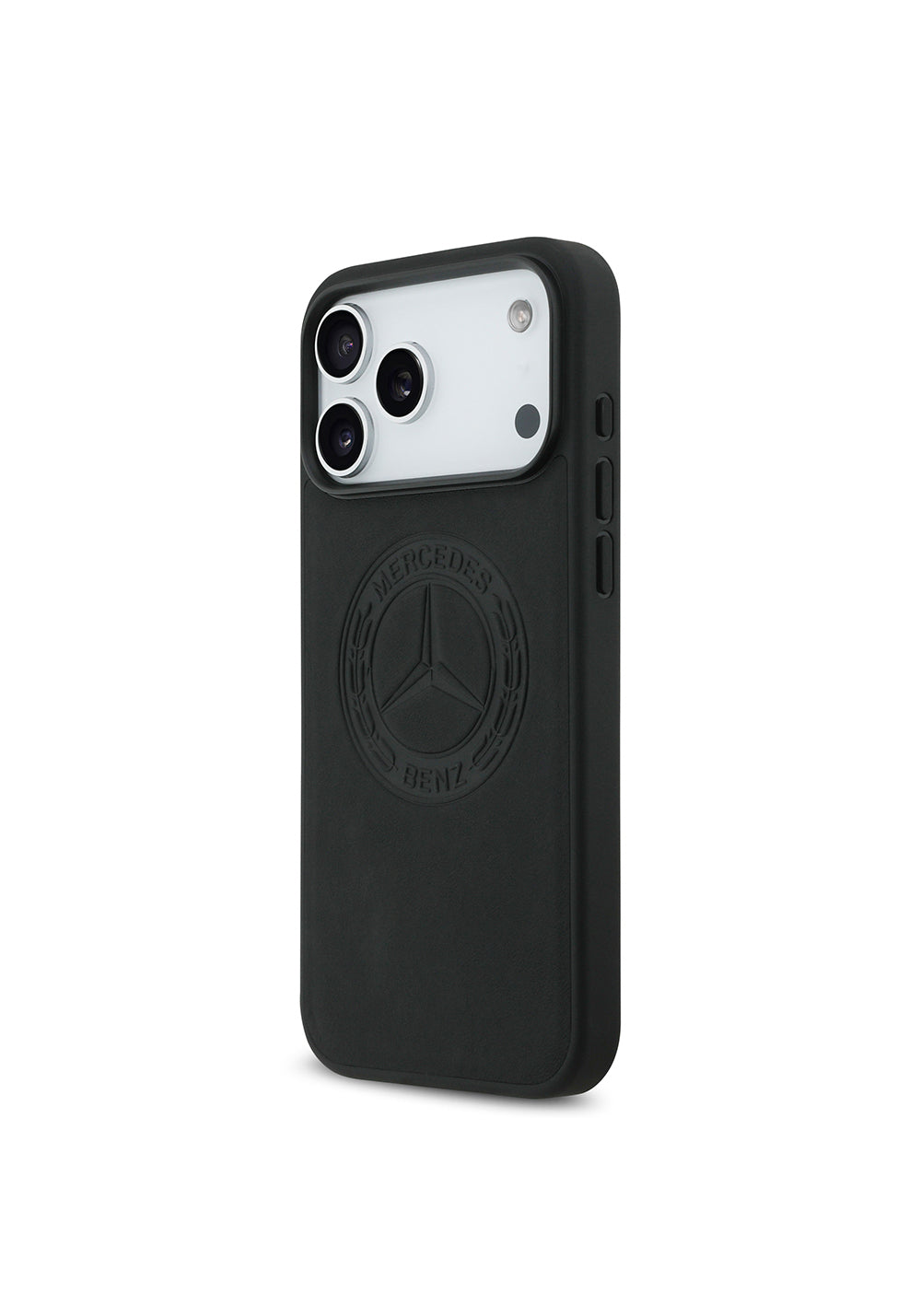 Apple iPhone 17 Pro Max Kılıf Mercedes Benz Orijinal Lisanslı Manyetik Şarj Uyumlu Hakiki Deri Nostaljik Yıldız Dizayn Kapak