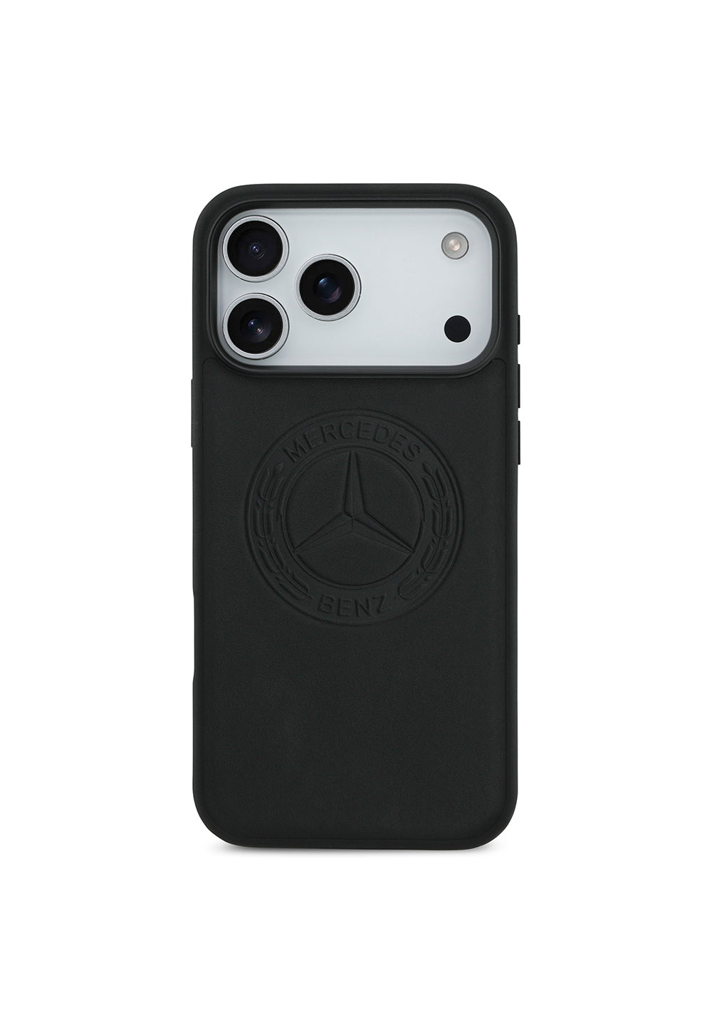 Apple iPhone 17 Pro Max Kılıf Mercedes Benz Orijinal Lisanslı Manyetik Şarj Uyumlu Hakiki Deri Nostaljik Yıldız Dizayn Kapak
