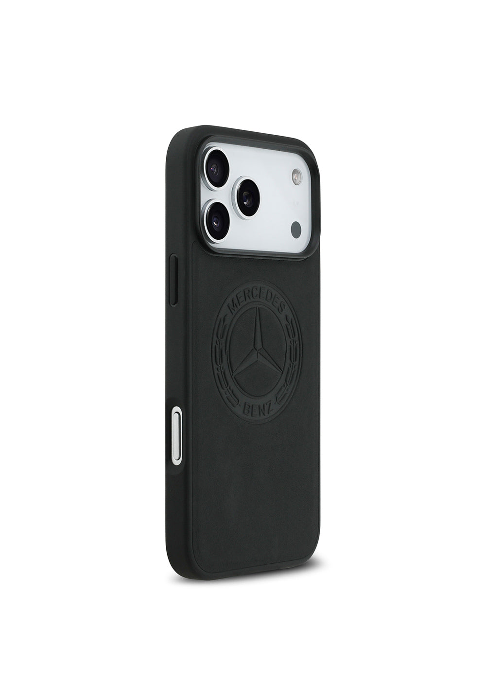 Apple iPhone 17 Pro Max Kılıf Mercedes Benz Orijinal Lisanslı Manyetik Şarj Uyumlu Hakiki Deri Nostaljik Yıldız Dizayn Kapak