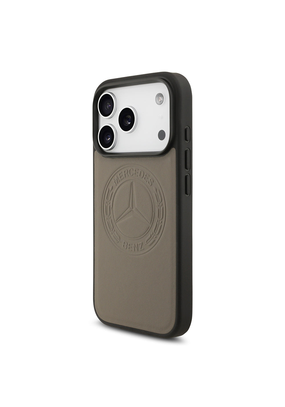 Apple iPhone 17 Pro Max Kılıf Mercedes Benz Orijinal Lisanslı Manyetik Şarj Uyumlu Hakiki Deri Nostaljik Yıldız Dizayn Kapak