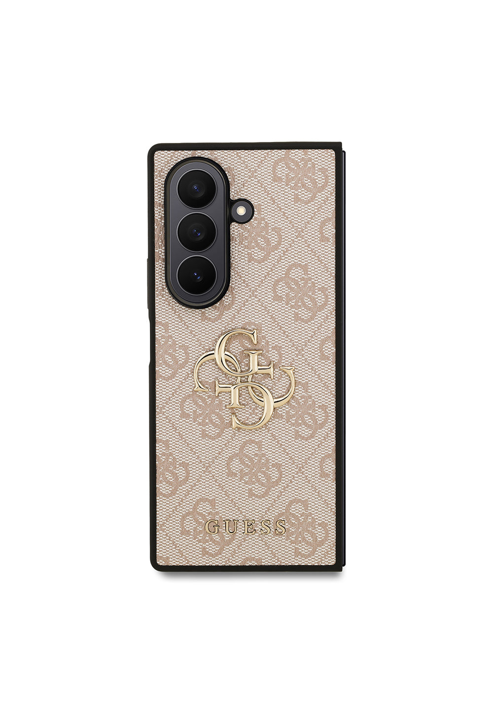 Galaxy Z Fold 7 Kılıf Guess Orijinal Lisanslı PU Deri Büyük Metal Logo Dizaynlı Kapak