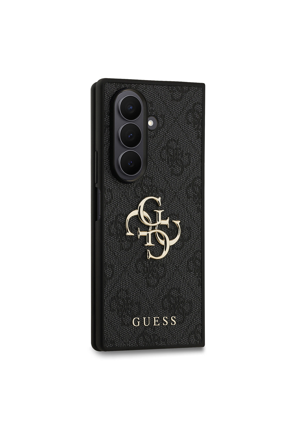 Galaxy Z Fold 7 Kılıf Guess Orijinal Lisanslı PU Deri Büyük Metal Logo Dizaynlı Kapak