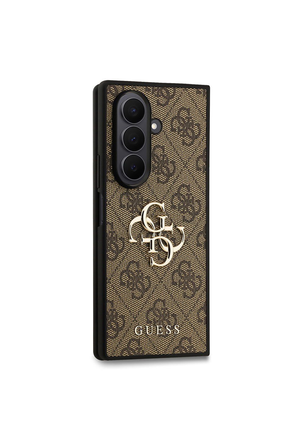 Galaxy Z Fold 7 Kılıf Guess Orijinal Lisanslı PU Deri Büyük Metal Logo Dizaynlı Kapak