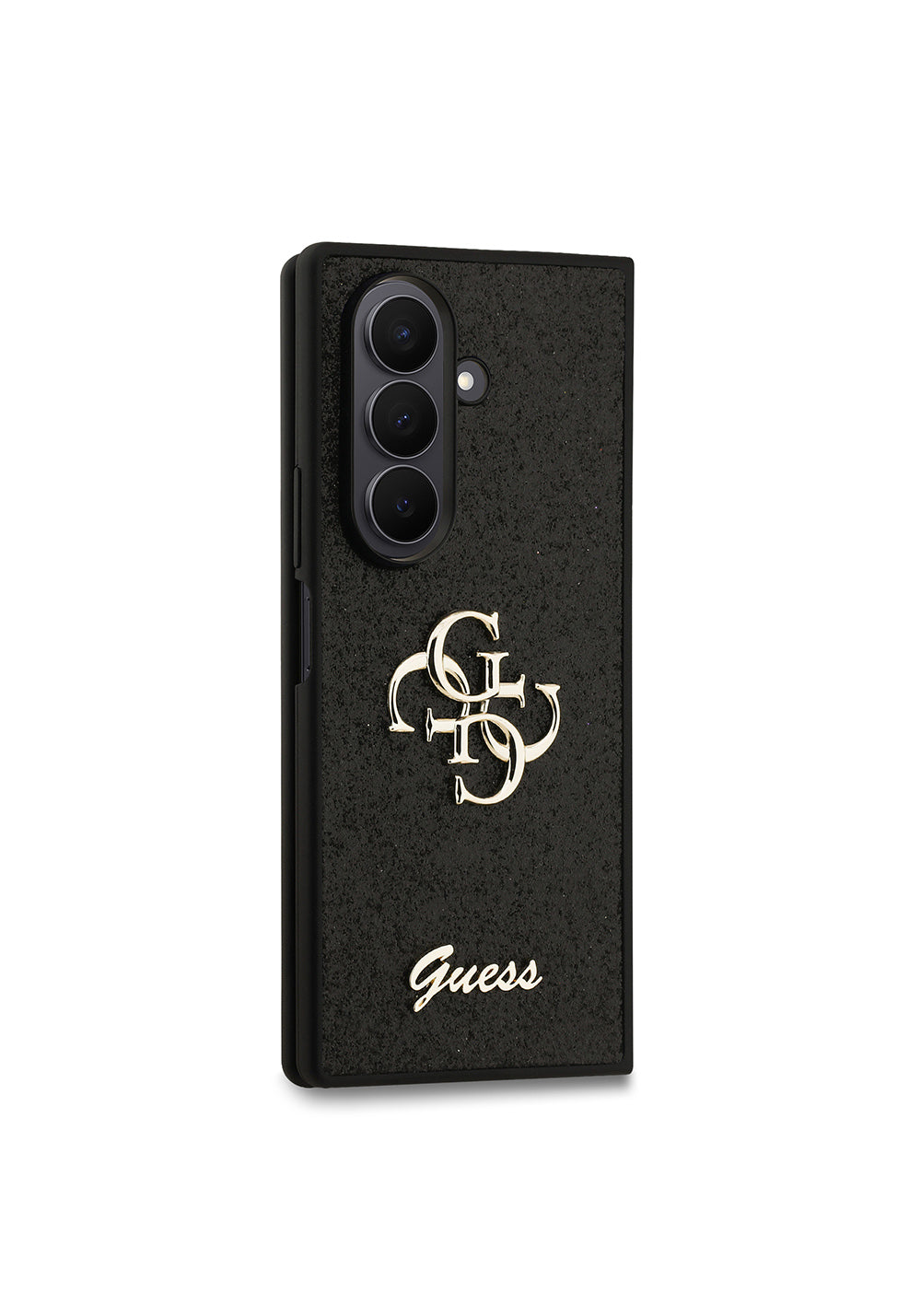 Galaxy Z Fold 7 Kılıf Guess Orijinal Lisanslı 4G Büyük Metal Logolu Glitter Kapak