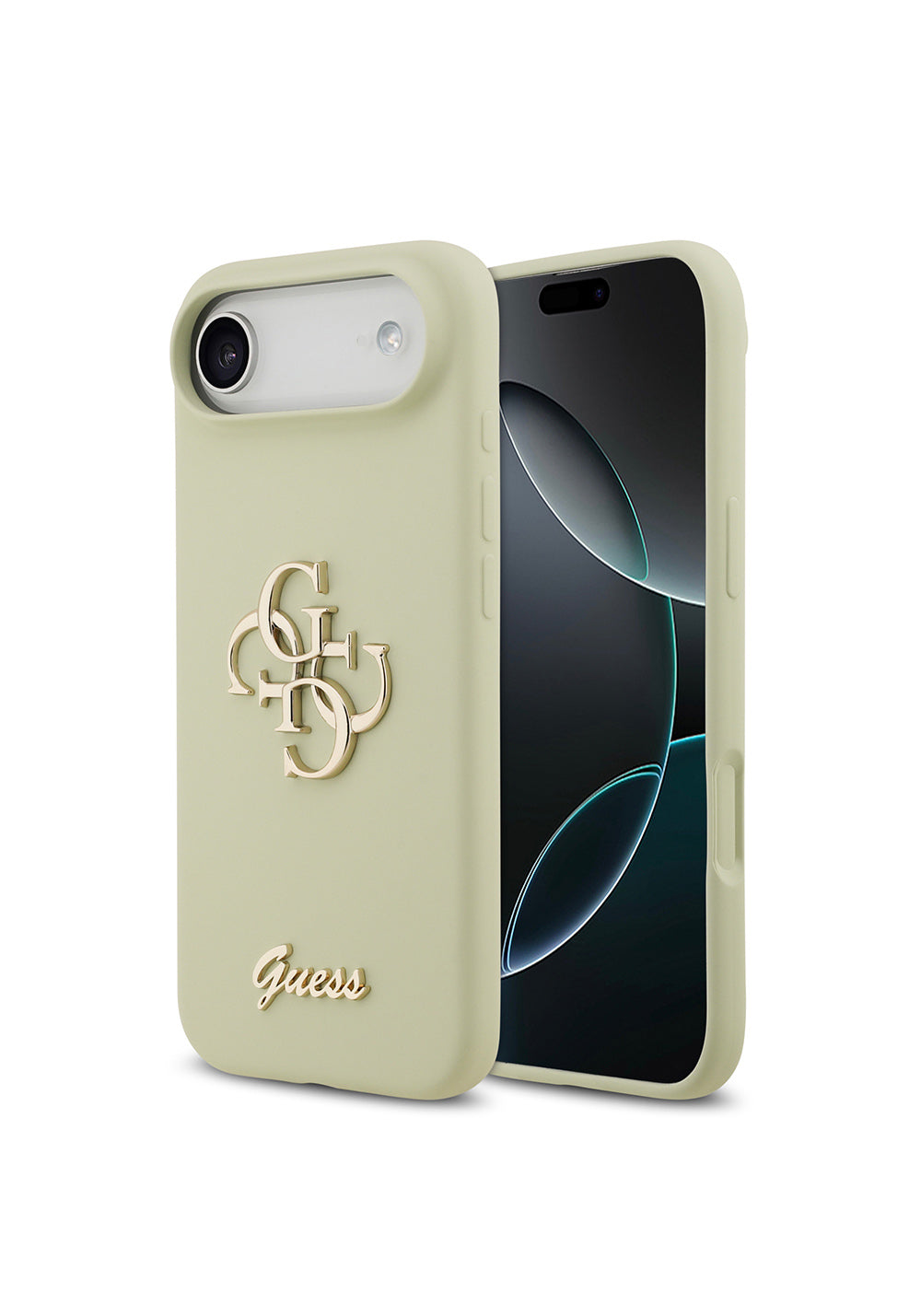 Apple iPhone 17 Air Kılıf Guess Orijinal Lisanslı Grained Yazı Logolu Kapak