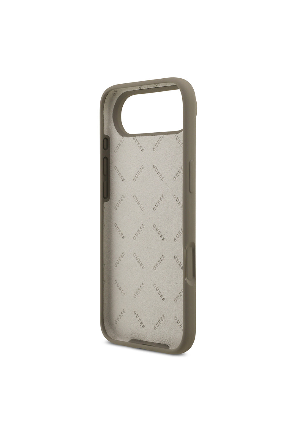 Apple iPhone 17 Air Kılıf Guess Orijinal Lisanslı Grained Yazı Logolu Kapak