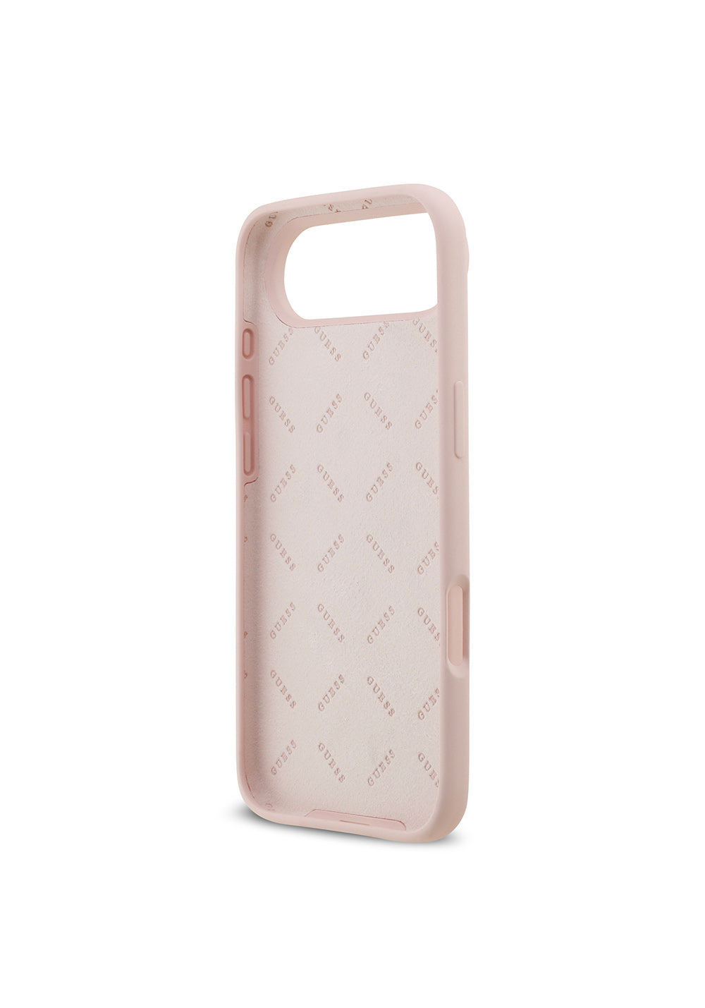 Apple iPhone 17 Air Kılıf Guess Orijinal Lisanslı Grained Yazı Logolu Kapak