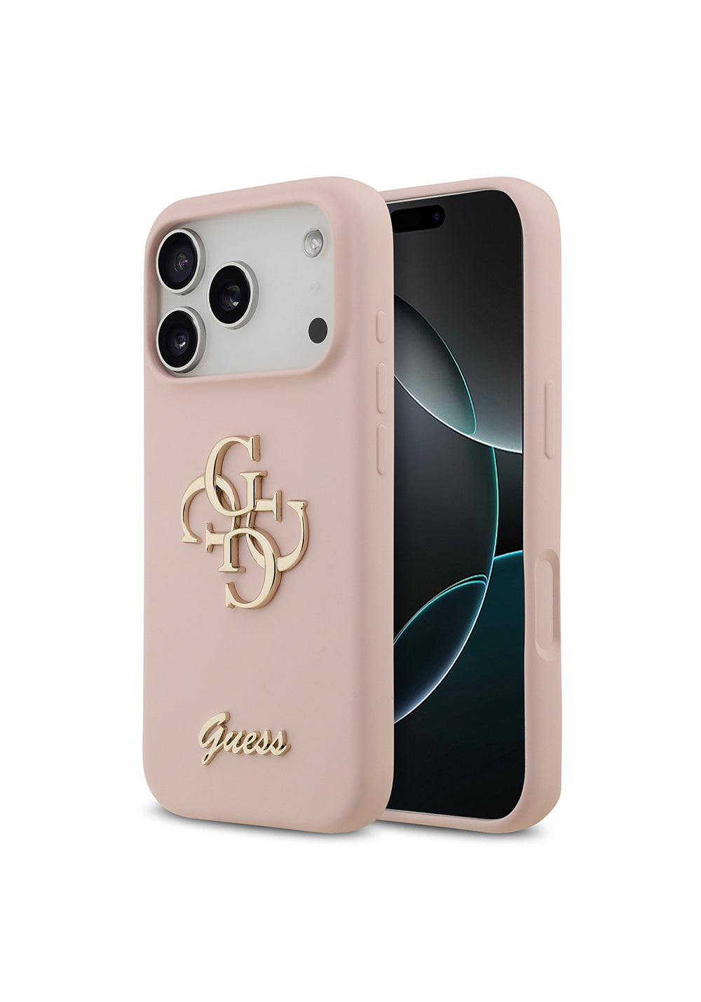 Apple iPhone 17 Pro Kılıf Guess Orijinal Lisanslı Grained Yazı Logolu Kapak