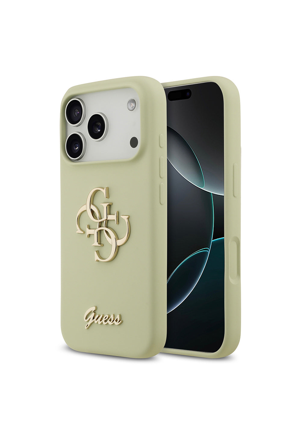 Apple iPhone 17 Pro Kılıf Guess Orijinal Lisanslı Grained Yazı Logolu Kapak