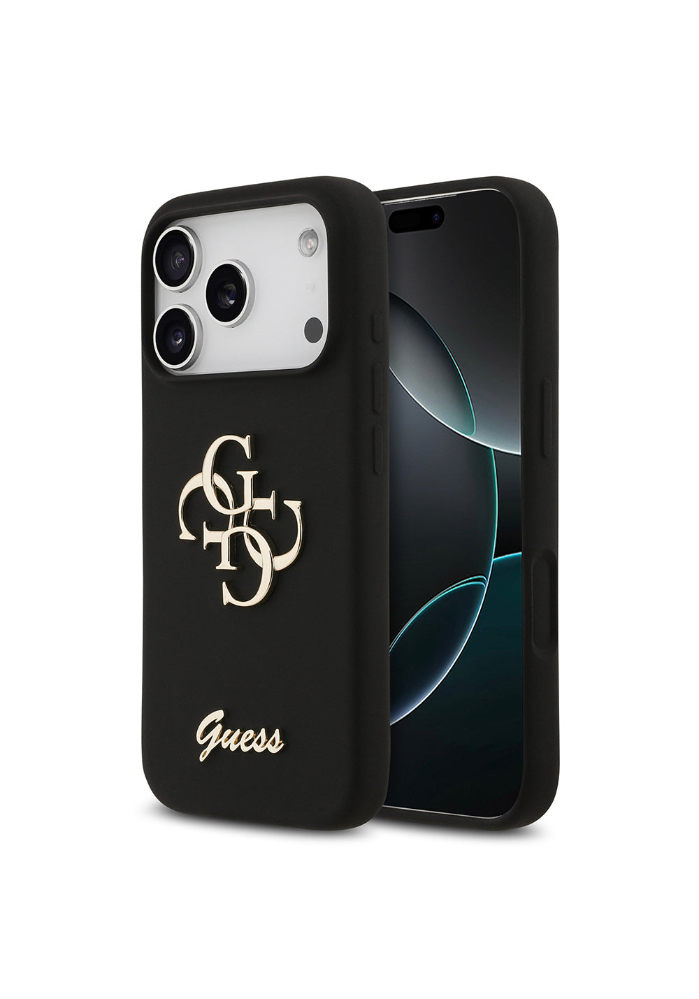 Apple iPhone 17 Pro Kılıf Guess Orijinal Lisanslı Grained Yazı Logolu Kapak