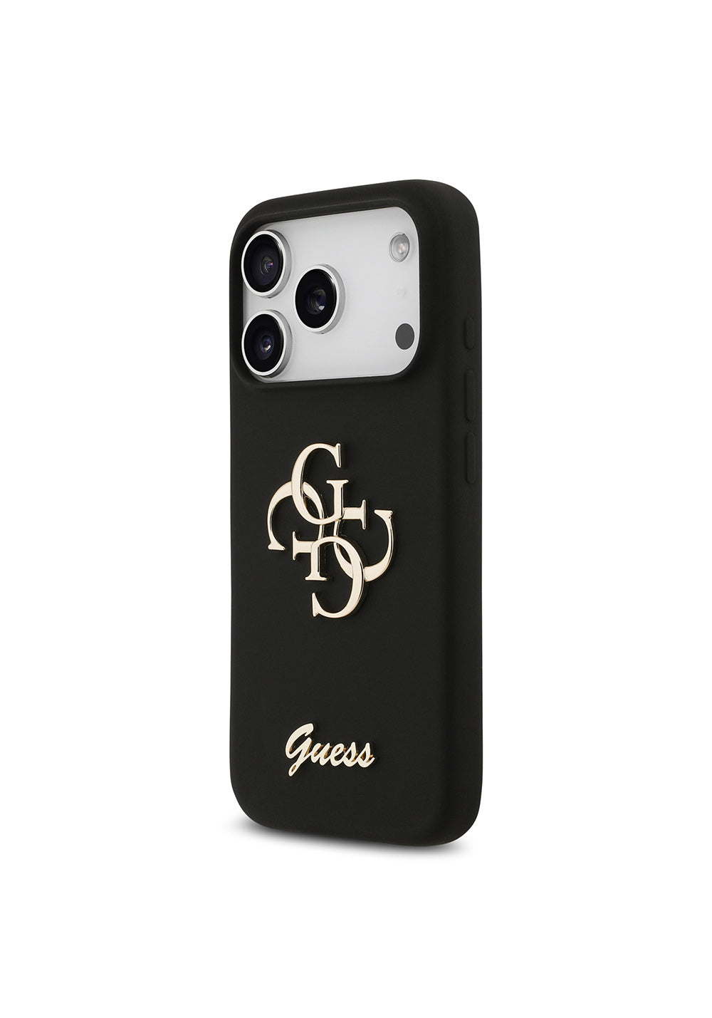 Apple iPhone 17 Pro Kılıf Guess Orijinal Lisanslı Grained Yazı Logolu Kapak
