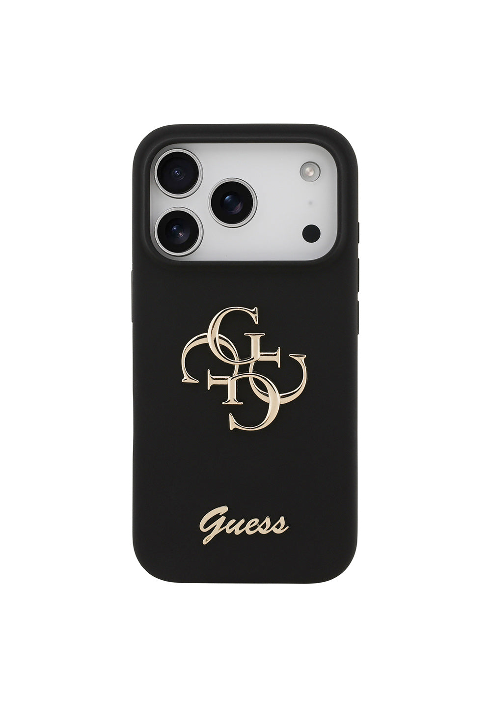 Apple iPhone 17 Pro Kılıf Guess Orijinal Lisanslı Grained Yazı Logolu Kapak