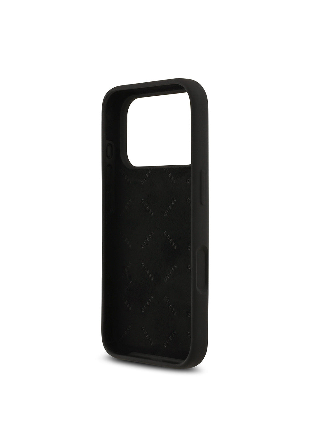 Apple iPhone 17 Pro Kılıf Guess Orijinal Lisanslı Grained Yazı Logolu Kapak