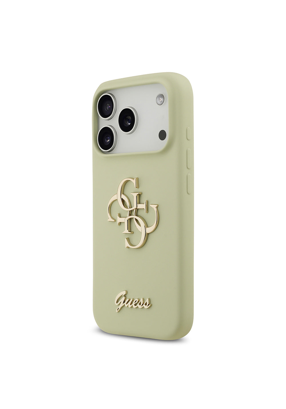 Apple iPhone 17 Pro Kılıf Guess Orijinal Lisanslı Grained Yazı Logolu Kapak