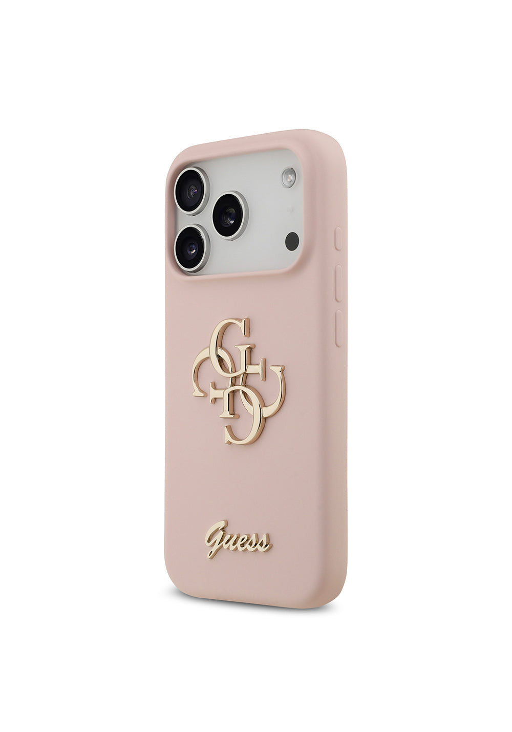Apple iPhone 17 Pro Kılıf Guess Orijinal Lisanslı Grained Yazı Logolu Kapak